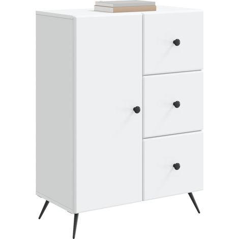 Sideboard/Anrichte/Buffet mit Schubladen Weiß 66 x 34,5 x 90 cm Holzwerkstoff LXWW939879 (1/5)