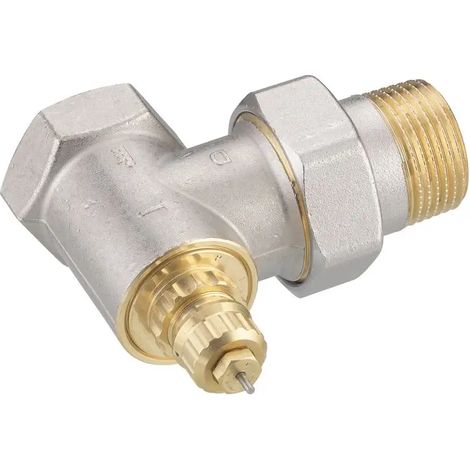 Danfoss Carcasa de válvula RA-G 25 R 1/1, Escuadra, Niquelado mate, 013G1680