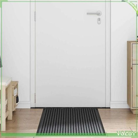 Tapis d'entrée - FAFEISY - Minimaliste - Noir - 60 x 180 cm - Polypropylène antidérapant (1/5)
