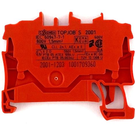 Connettore per barra di distribuzione a 2 fili da 1,5 mm² rosso 2001-1203 topjobs (1/2)