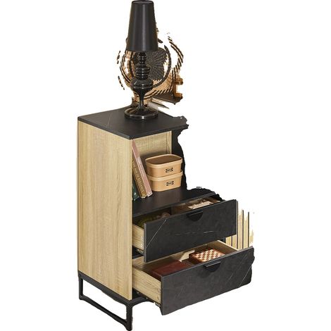 Credenza da cucina, contenitore regolabile, struttura in acciaio rinforzato, NATURE (1/2)