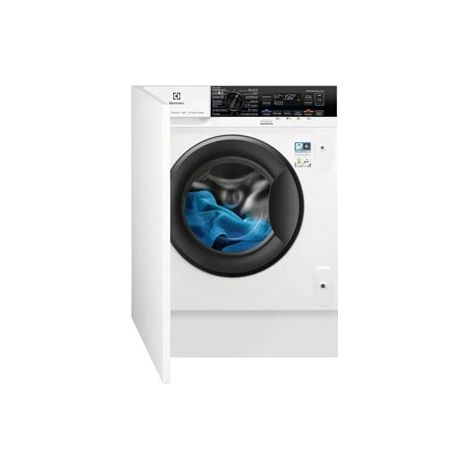 Electrolux – Lave-linge séchant intégrable 8kg – Classe D – Vitesse d'essorage 1600 trs/min – Niveau sonore 70 dB – EW8W1684BI