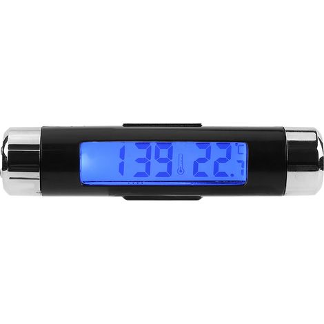 Multifunktionales Autothermometer – LED-Hintergrundbeleuchtung – Digitalanzeige – Uhr