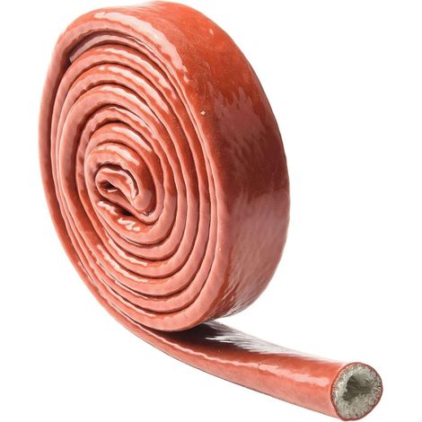 Manchon Isolant Silicone Fibre de Verre 1.5m Résistant Feu(10MM) (1/5)