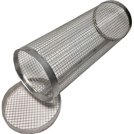 Ensemble de paniers de grillage enroulable emboîtables avec poignée en bois 2 pièces 20cm × 9cm et 30X9.5cm (1/5)