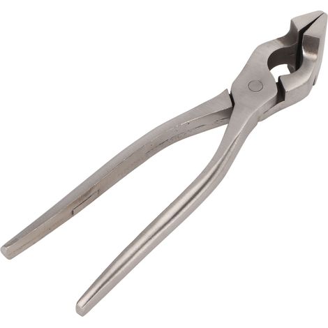 Pince à aplatir le cuir avec longs manches, en acier inoxydable haute dureté, pince à mâchoires plates pour le bricolage, adaptée aux portefeuilles, sacs à main et ceintures. (1/5)