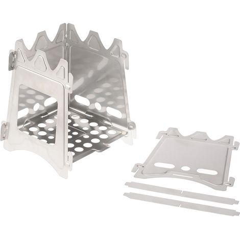 Poêle à bois pliable compact pour camping en plein air, cuisine, pique-nique (1/5)