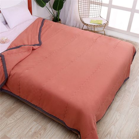 Couette Climatisation Été Coton Lavé 100 x 130 cm - Couverture Légère Respirante pour Enfant - 1 Pièce (1/5)