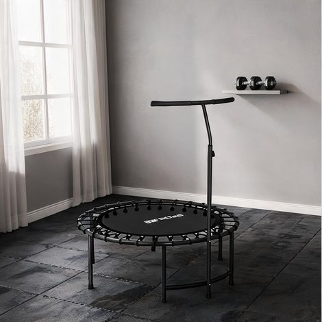 Trampoline de fitness avec guidon réglable pour adultes schwarz (1/5)