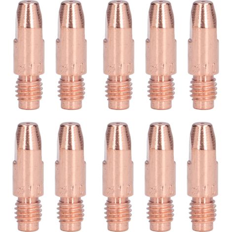 10 embouts de contact conducteurs en cuivre de rechange pour torche de soudage 36KD1.0