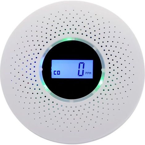 Détecteur de fumée et monoxyde de carbone sans fil 85 dB - Multidétections (1/5)