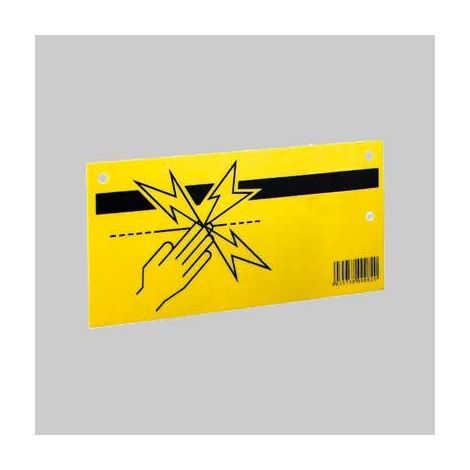 Tabella di avviso per recinti elettrici 25x13 cm