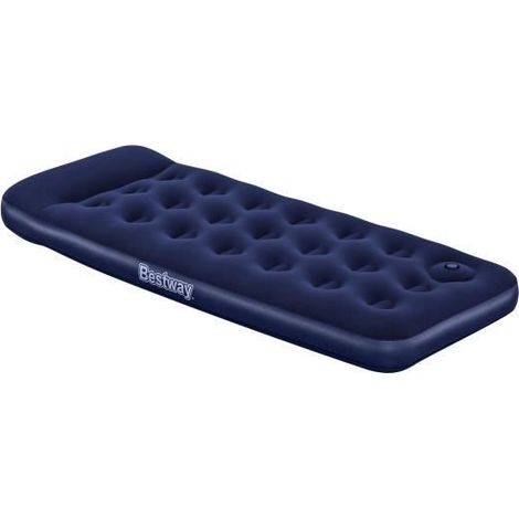 Single-Luftbett mit integrierter Fußpumpe 185 x 76 x 28 cm (1/5)