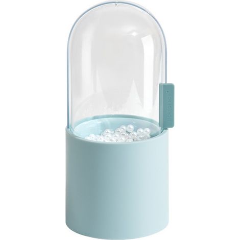 Support Pour Brosse À Maquillage - Boîtier Anti-Poussière Avec Couvercle Coulissant - Pour Table De Toilette Ou Salle De Bains - 1 Pièce (1/5)