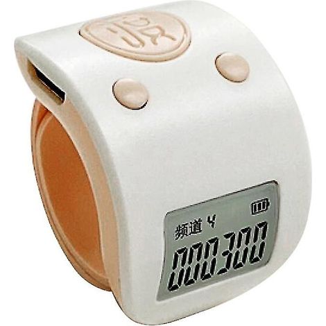 Mini compteur électronique numérique LCD à bague de doigt, 6 chiffres, rechargeable (1/5)