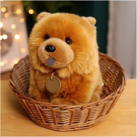 Toy in plush - OMABETA - Plush dog Chow - 25cm - Soft - Multifunctional (1/4)