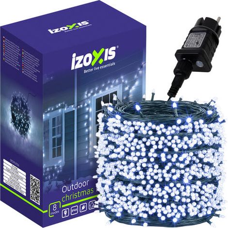 Luci di natale per esterni 500 led 35 m bianco freddo