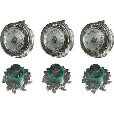 Testine di ricambio per il rasoio Philips RQ11 Dual Precision, 3 pezzi, modello: 3 pezzi (1/5)