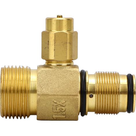 Valve de sortie pour nettoyeur haute pression, adaptée à la pompe à eau série C30 C31 C32, raccord haut en laiton, 7106264 (1/5)