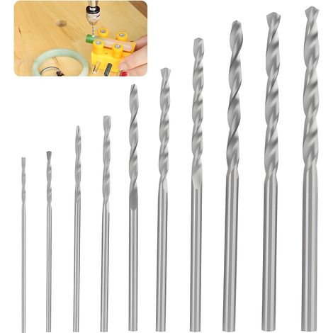Mini manual vise for resin molds, 12 cm, black, with 10 steel drill bits (0.8 to 3 mm), ideal for jewelry making, model making, drilling holes in resin, epoxy, clay and more. (1/5)