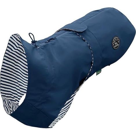 HUNTER MILFORD MANTEAU IMPERMÉABLE POUR CHIEN AVEC OUVERTURE HARNAIS ET COLLIER BLEU 45 CM 69750
