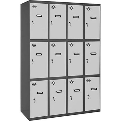 Taquilla 1800x1200x500 SIMONLOCKER PROFESIONAL 3 PUERTA 4/12 300(1200)AN/BL marca SIMONRACK