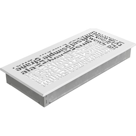 Lüftungsgitter ABC 17x37 weiß (1/3)