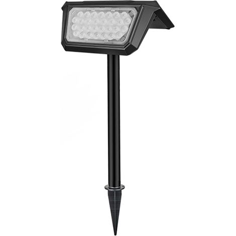 Projecteur solaire LED extérieur pour pelouse - Lumière chaude 3200K (1/5)