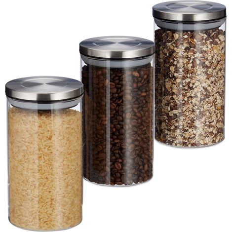 3 tarros de conservacion de 1000 ml