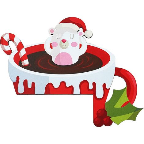 Panneau De Porte De Noël - Cadre En Bois Rustique - Décoration D'Angle Pour Intérieur Et Extérieur - 2 Pièces (1/5)