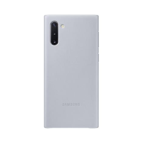Custodia Samsung EF-VN970LJ Note 10 N970 grigio/grigio in pelle (1/4)