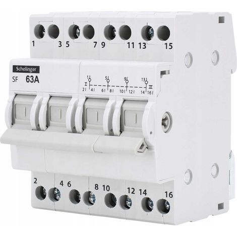 Modularer Installationsschalter I-0-II 4P 63A (1/5)