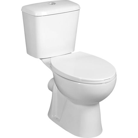 JOSE WC combi, double chasse 3/6 l, sortie arrière, blanc (1/2)