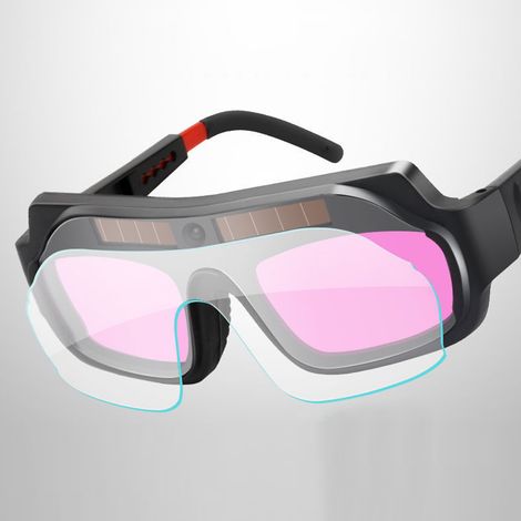 Masque de soudage automatique à tension variable, casque de soudage, bandeau de protection, lunettes de soudage intégrales à l'arc argon. (1/5)