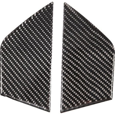 Panneau de décoration de porte intérieure de voiture, 2 pièces, en Fiber de carbone véritable souple, adapté à Mercedes W204 07-13