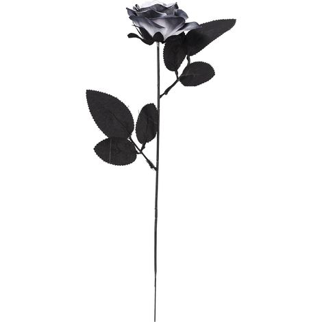 Roses artificielles noires réalistes, idéales pour la décoration extérieure de maisons et de mariages.