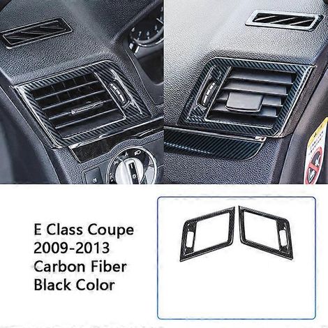 Garniture décorative de cadre de sortie d'air latérale de climatisation pour tableau de bord intérieur de voiture Mercedes Benz Classe E Coupé W207 C207 2009-13 (1/5)