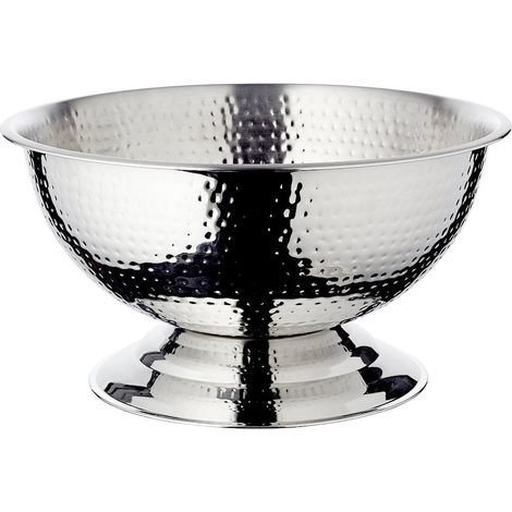 Vasque à Champagne Seau en Acier Inoxydable Martelé Ø 40 cm H 21 cm - PANGIVO (1/5)