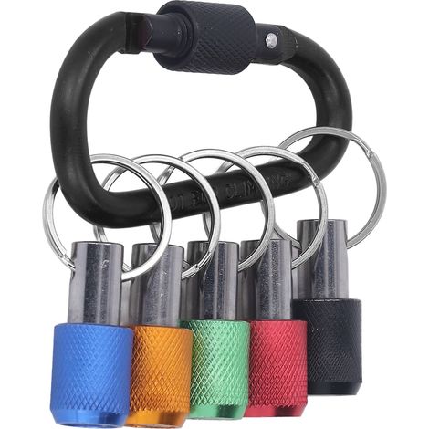 Portapunte per cacciavite portatile in lega di alluminio - Portapunte per cacciavite a cambio rapido - Portapunte per cacciavite esagonale da 1/4" (1/5)