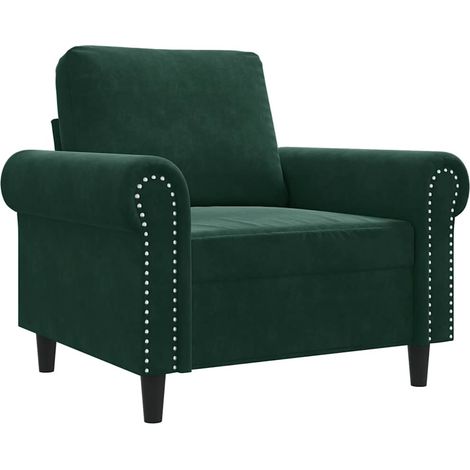 Maison Exclusive - Sessel Dunkelgrün 60 cm Samt (1/5)
