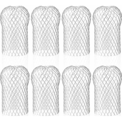 8er-Pack Aluminium-Dachrinnenfilter, Metall-Dachrinnenabdeckungen, 8,8 x 14,5 cm – Crezuo (1/5)