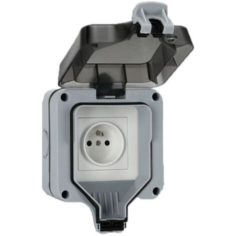 IP66, exterior, protegido contra salpicaduras, conector de carcasa enchufable, serie simple, resistente a la lluvia, enchufe exterior, impermeable, con un solo orificio (1/4)