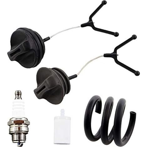 VURAHOME - Bouchon dessence et Bouchon dhuile pour Husqvarna 36 41 42 136 137 141 238 246 254 257 261 262 281 288 340 345 346XP 345EPA 35XP 350 353 362 365 371 Tronçonneuse (1/5)