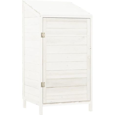 Maison Exclusive - Capanno da Giardino Bianco 55x52x112 cm Legno Massello di Abete