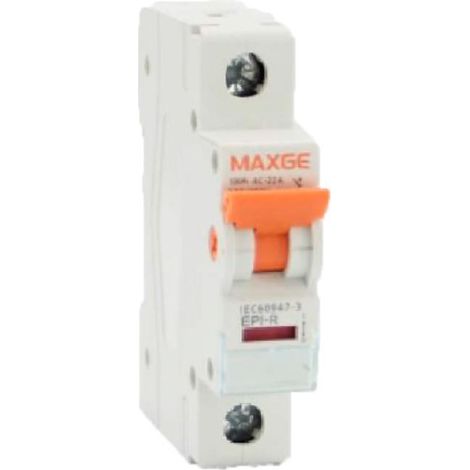 Interruttore automatico su guida  DIN 1P 16-125A MAXGE Alpha+ 63 A