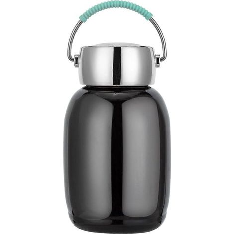 Mini bouteille isotherme en acier inoxydable, 260 ml, petite bouteille thermos en métal étanche pour le sport, les jus et le lait. (1/5)