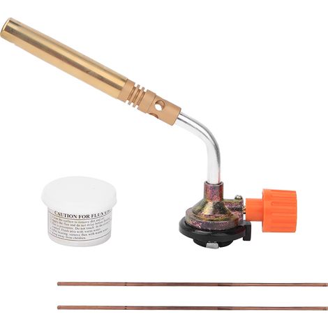 Chalumeau à gaz Portable réglable, pistolet de soudage à allumage manuel avec 2 tiges Flux 1300 ℃