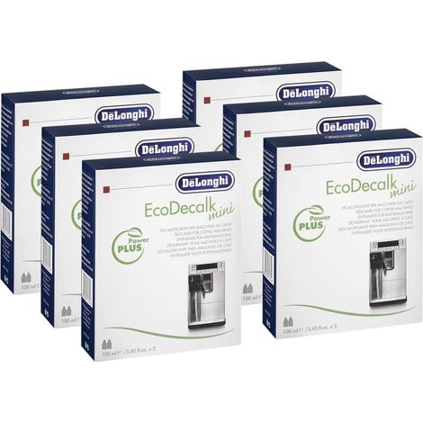 6 descalcificadores Delonghi EcoDecalk (2 de 100 ml) DLSC200