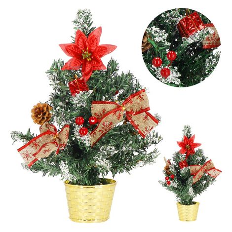 Albero di Natale finto decorativo verde 40 cm.