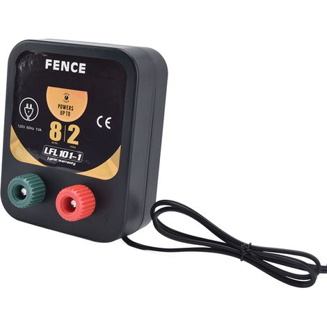 Chargeur de clôture électrique 2 miles 0,1 J pour élevage, prise américaine 110-120 V (1/5)